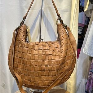 Biba Woven Shoulder & crossbody Bag - Brown